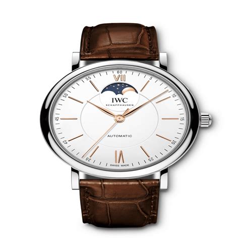 iwc iw459401|IWC Portofino Moon Phase Automatic Silver Dial Men's Watch .